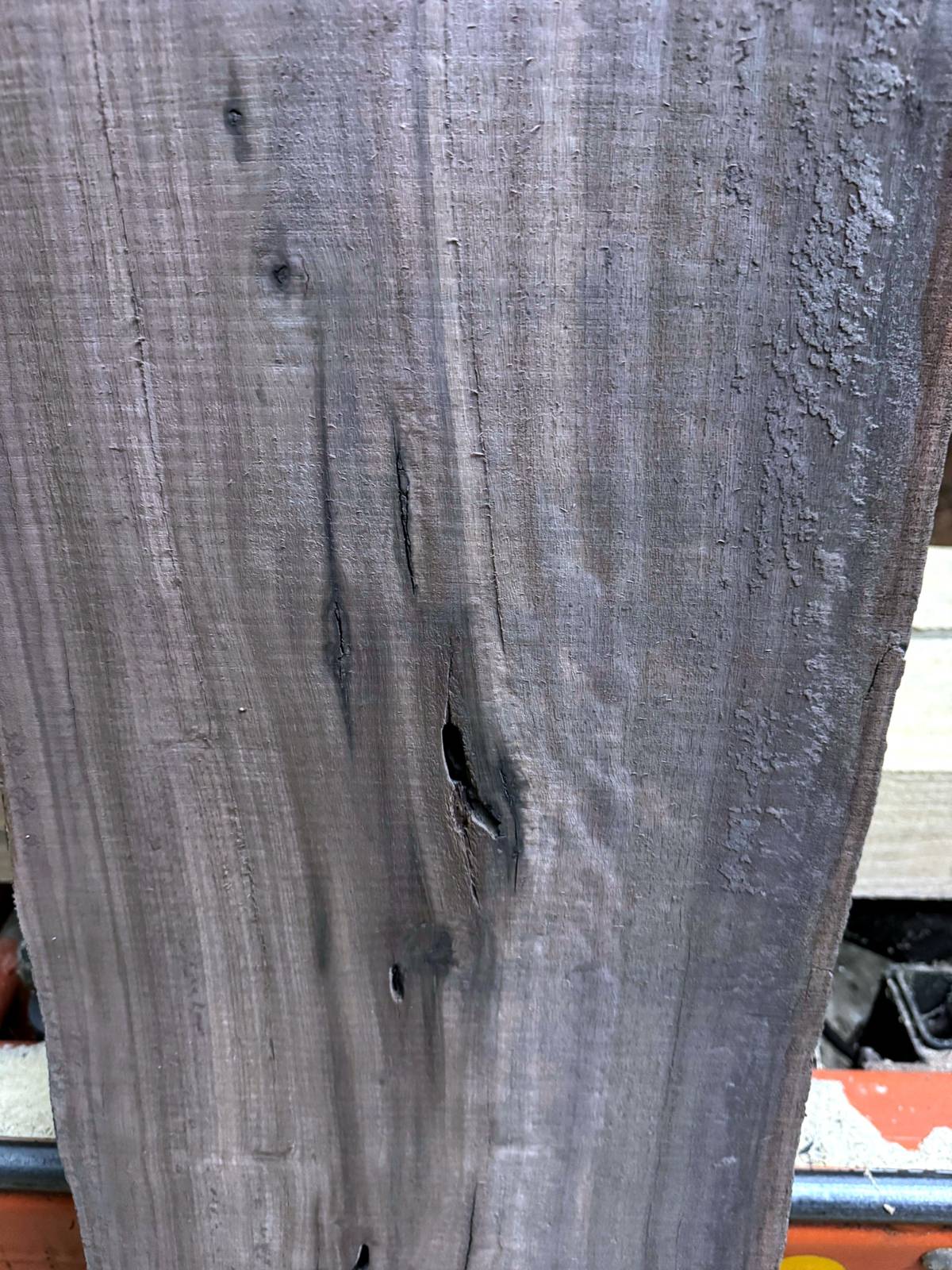 Dark heartwood grain